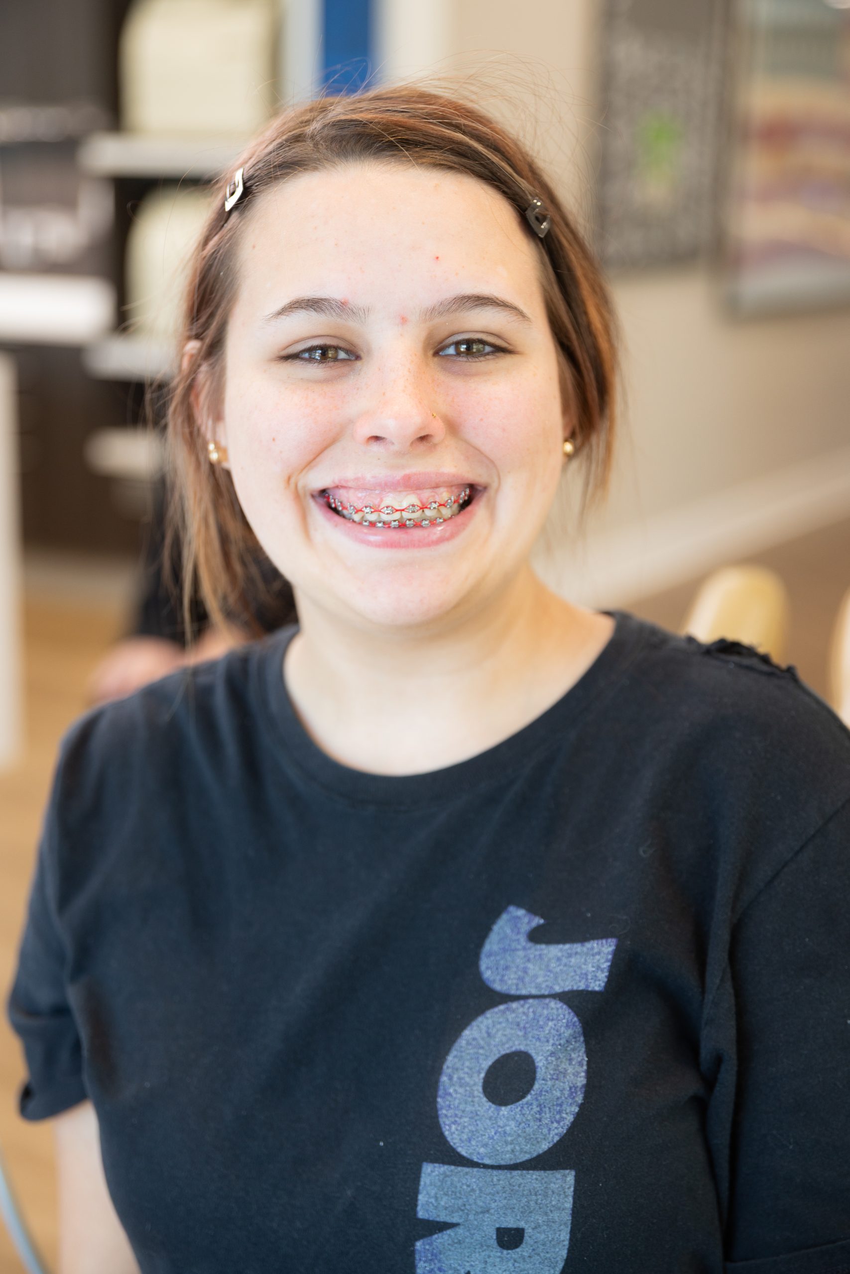 Patient smile portrait