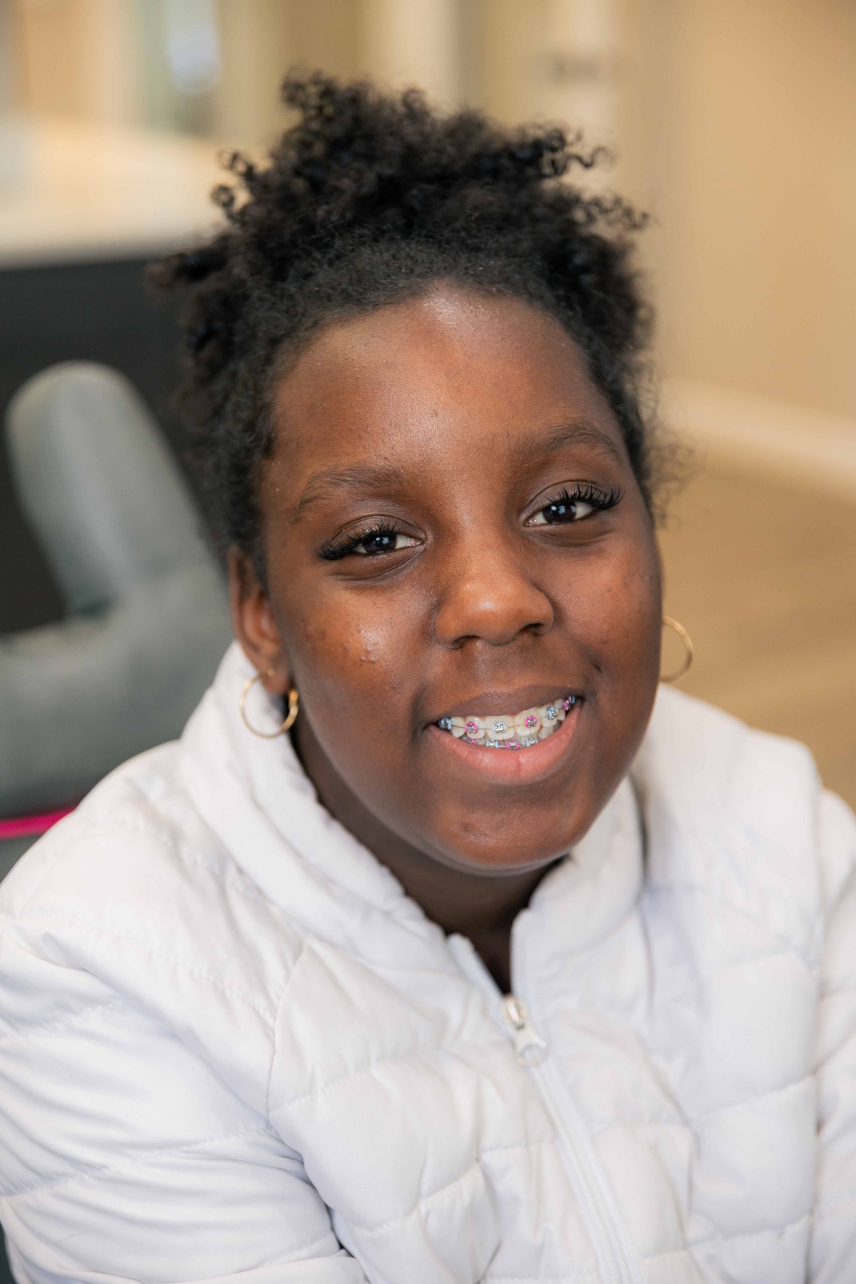 Patient smile portrait