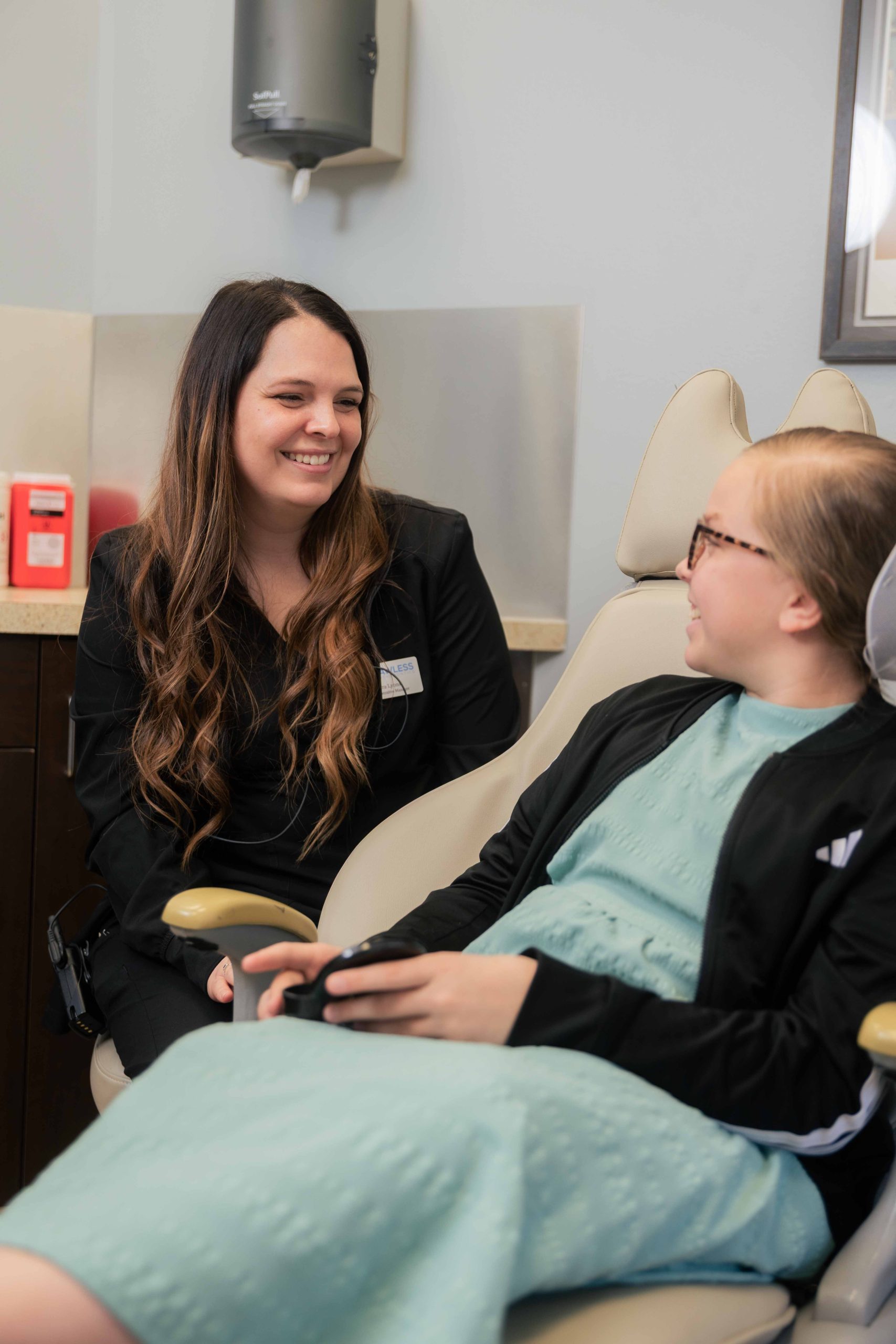 Patient smile portrait