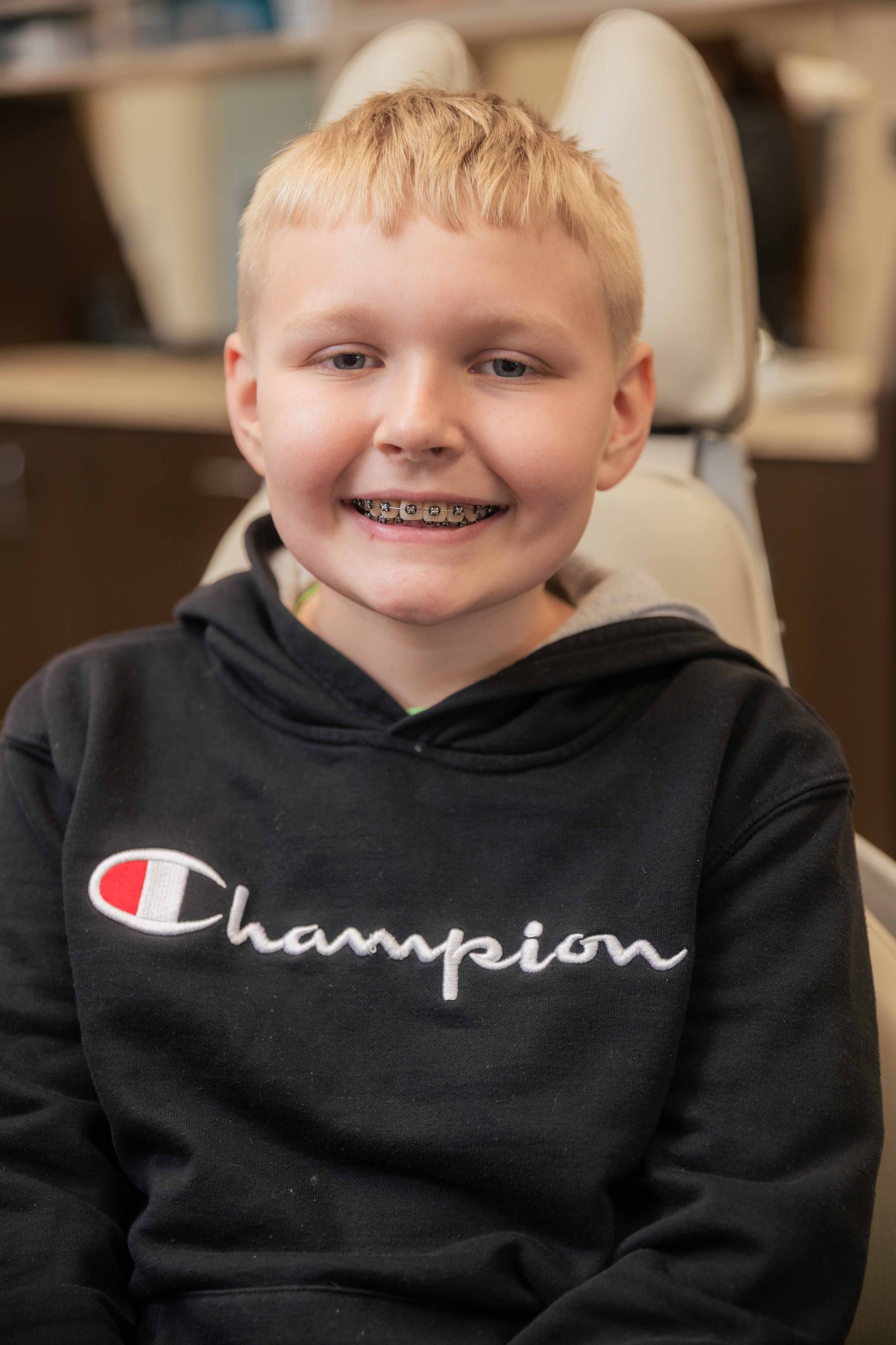 Patient smile portrait