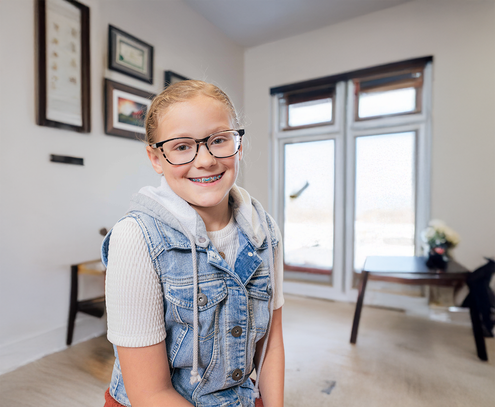 Happy orthodontic patient